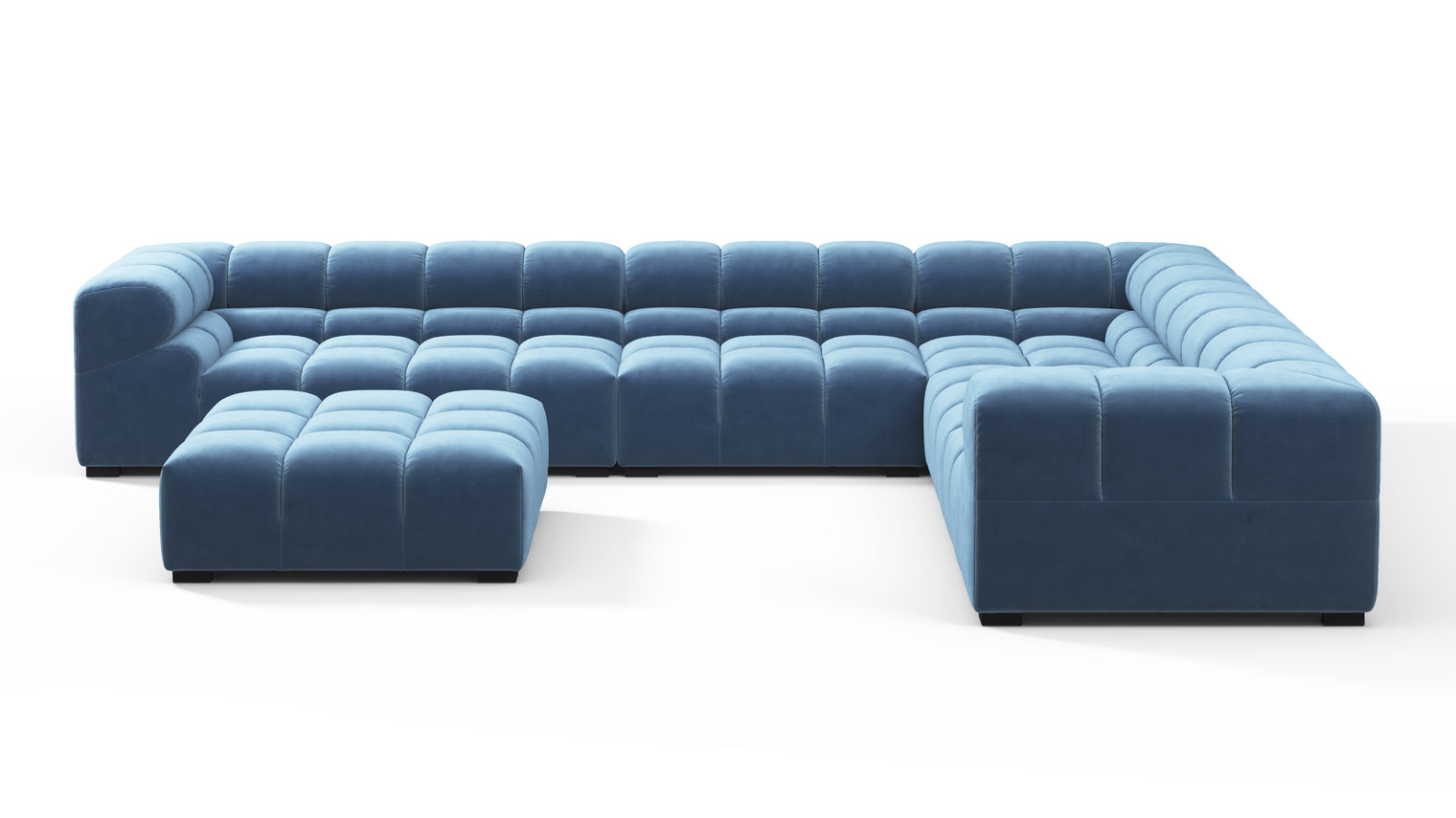 MODULAR MASTERPIECE | A modern take on 70s design, this cloud-like sectional is all about leisurely lounging. Its relaxed, playful aesthetic is adored around the world.
