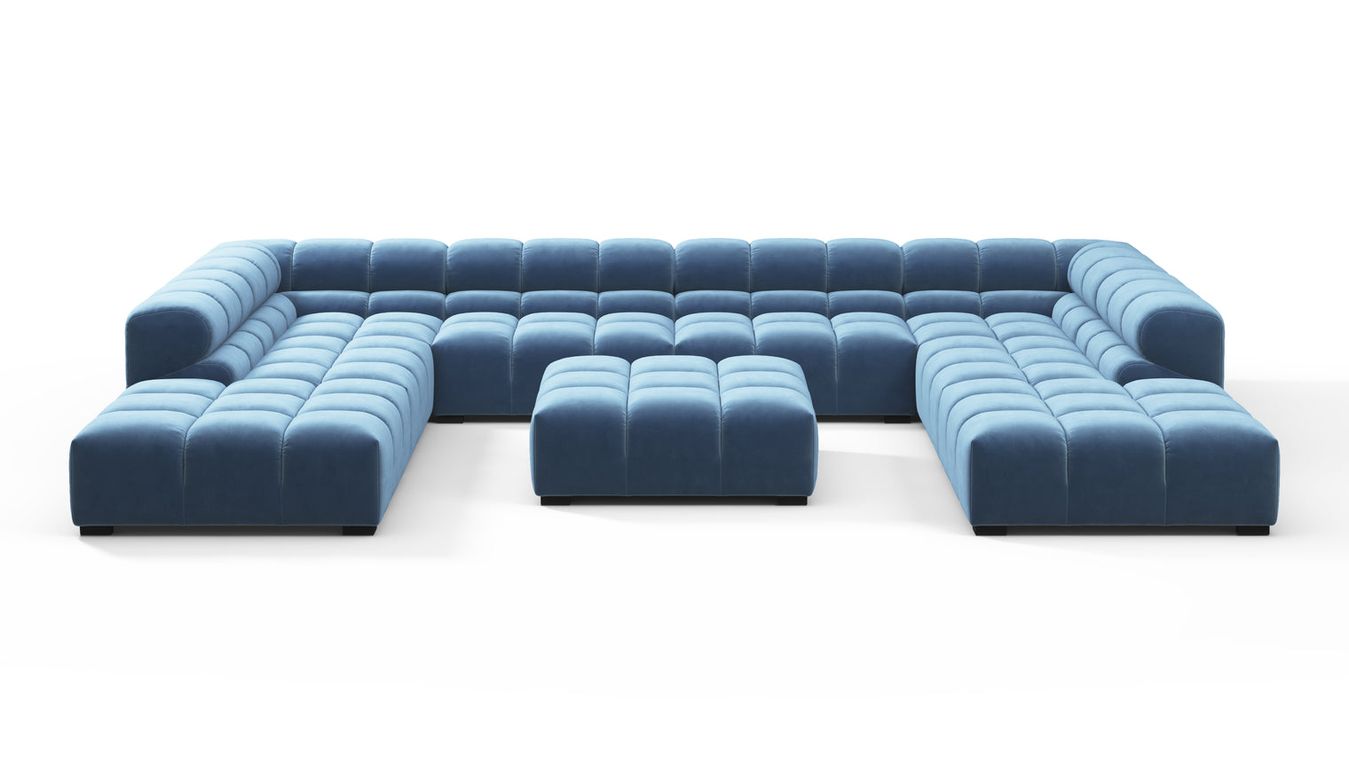 MODULAR MASTERPIECE | A modern take on 70s design, this cloud-like sectional is all about leisurely lounging. Its relaxed, playful aesthetic is adored around the world.
