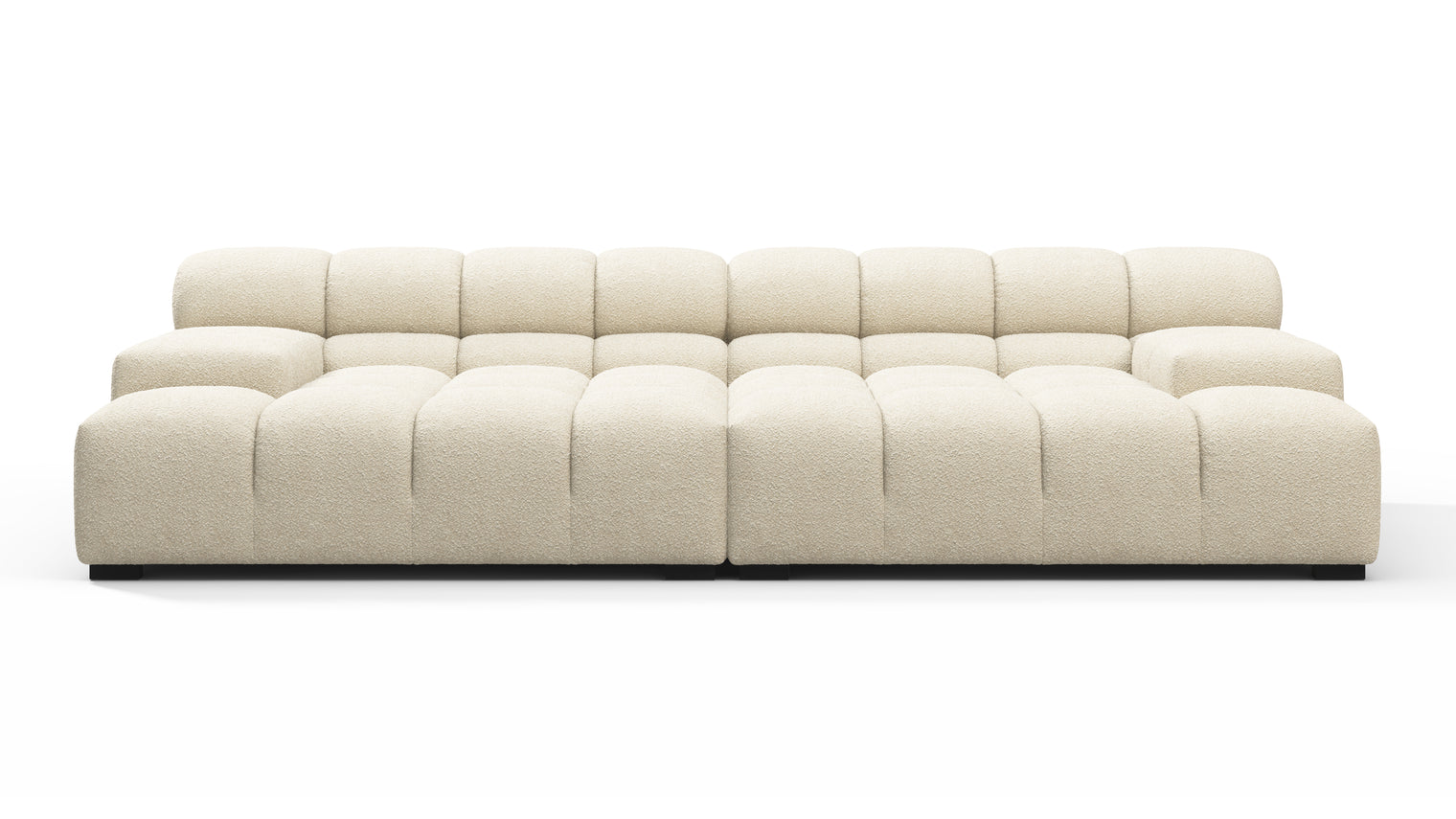 MODULAR MASTERPIECE | A modern take on 70s design, this cloud-like sectional is all about leisurely lounging. Its relaxed, playful aesthetic is adored around the world.
