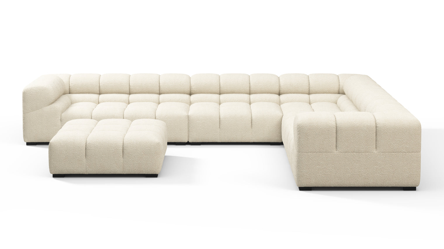 MODULAR MASTERPIECE | A modern take on 70s design, this cloud-like sectional is all about leisurely lounging. Its relaxed, playful aesthetic is adored around the world.
