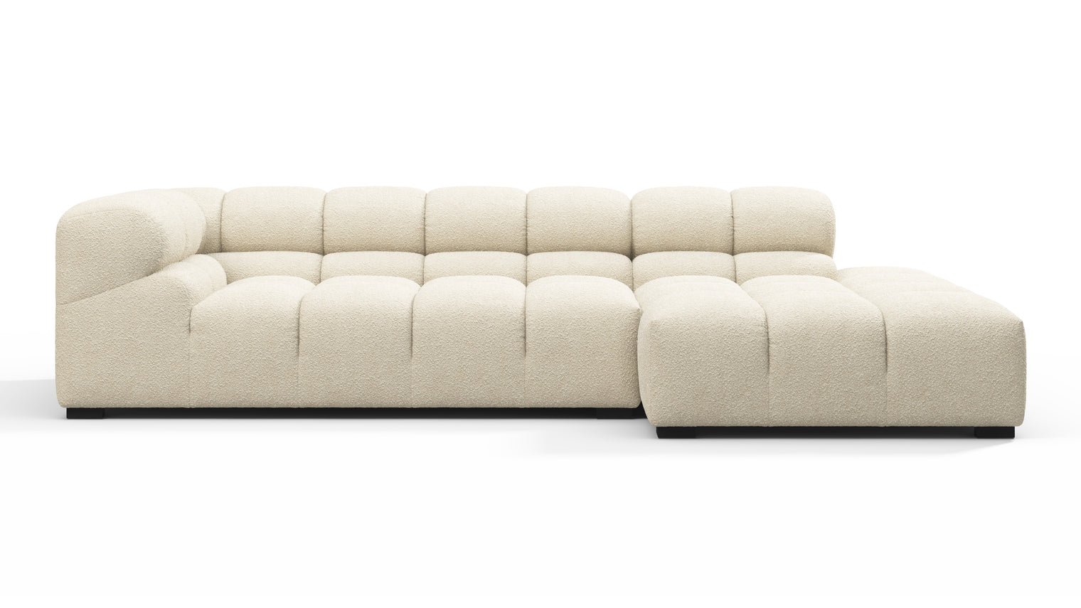 MODULAR MASTERPIECE | A modern take on 70s design, this cloud-like sectional is all about leisurely lounging. Its relaxed, playful aesthetic is adored around the world.
