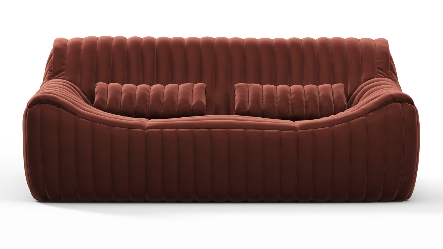 COMFORT REDEFINED | Sink into a world of comfort every time you sit on the Sandra Sofa. Its plush, high-density foam cushions provide the perfect balance of support and softness, making it an ideal spot for relaxation or entertainment. The generous two-seater design ensures ample space for family and friends to gather together.
