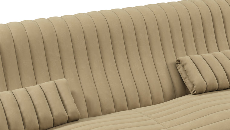 Expert Detailing | Crafted with meticulous attention to detail, the Sandra Three Seater Sofa showcases seamless craftsmanship. Every stitch, every contour, and every element come together flawlessly to create an artful masterpiece.
