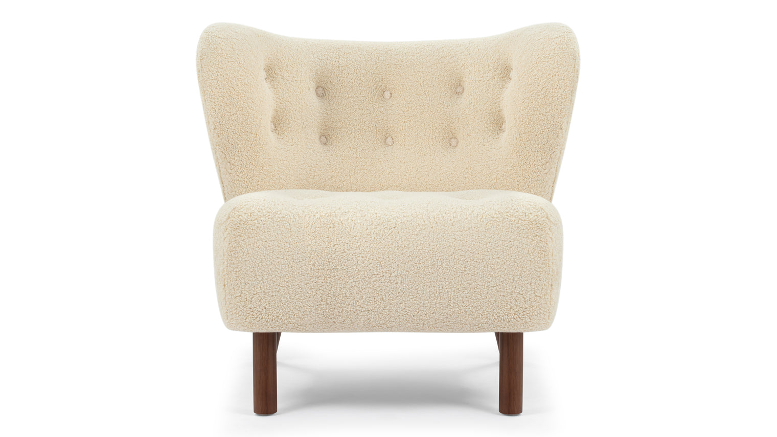 Petra - Petra Chair,  White Short Hair Sherpa