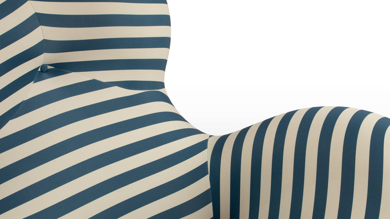 QUALITY DETAILS | Constructed with a durable hardwood frame and thick, luxurious foam cushioning, each of our Mamma lounge chairs is finished by hand, meaning you can rely on the quality. From the fabric selection to the stitching, care attention goes into the creation of every one of these iconic chairs.
