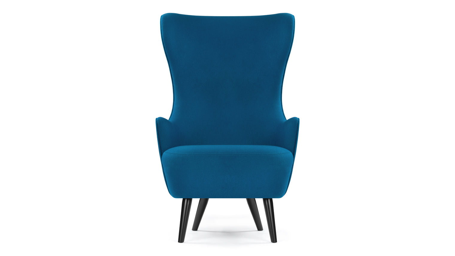 Islay - Islay Wingback Chair, Indigo Blue Wool