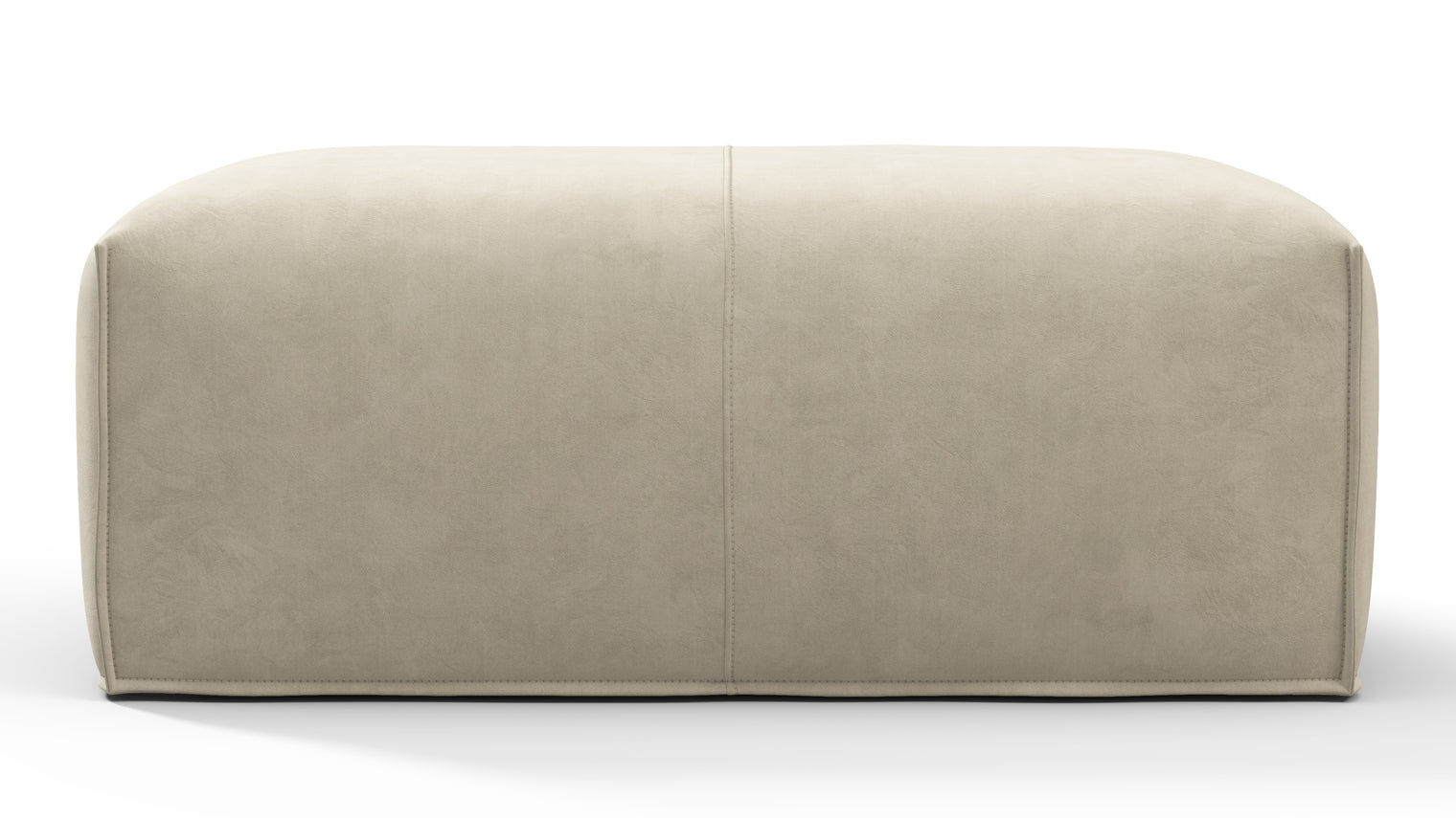 SCULPTURAL EXCELLENCE | Crafted with the utmost attention to detail, this ottoman showcases exceptional craftsmanship and luxurious materials. The upholstery adds a touch of elegance and texture, with the carefully tailored contours and seamless stitching exemplifying the dedication to perfection that defines products from Interior Icons.
