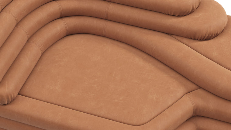 ICON OF THE 70S | Crafted by skilled artisans, this sofa is a masterpiece of craftsmanship. Every curve and contour is meticulously handcrafted to ensure the utmost precision and quality. The attention to detail is evident in the seamless stitching and flawless finish, creating a truly exceptional piece of furniture that will be cherished for years to come.
