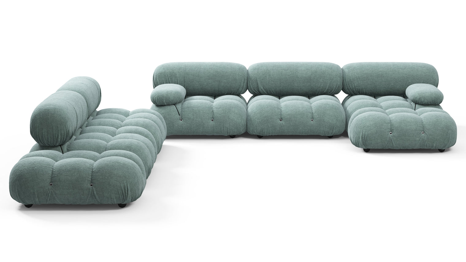 STYLISH SECTIONAL | With the Belia’s sectional design, you can create a sofa that suits your space. The soft curves of each carefully crafted cushion create a luxurious and comfortable seat for the ultimate in stylish comfort.
