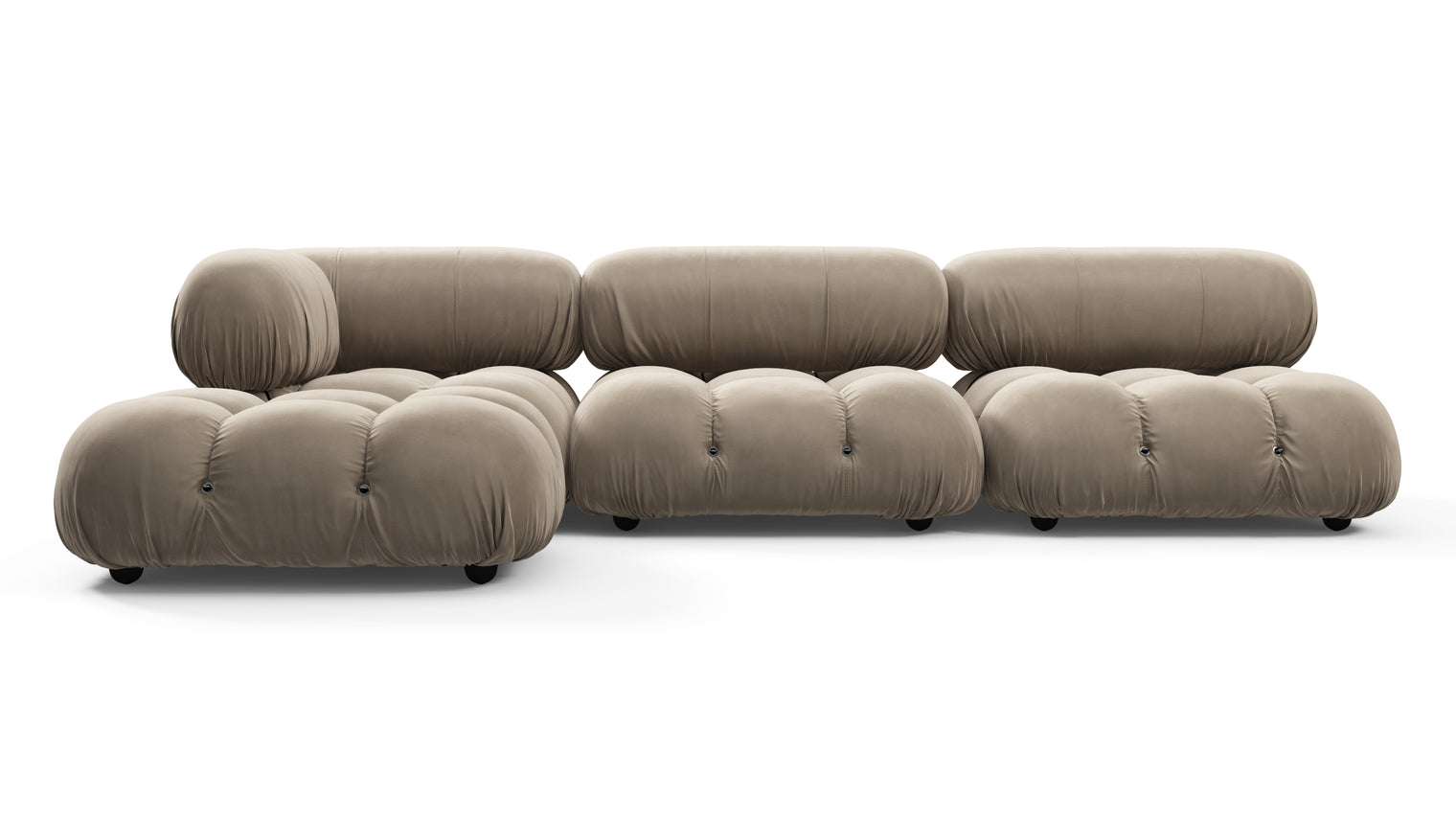 STYLISH SECTIONAL | With the Belia’s sectional design, you can create a sofa that suits your space. The soft curves of each carefully crafted cushion create a luxurious and comfortable seat for the ultimate in stylish comfort.
