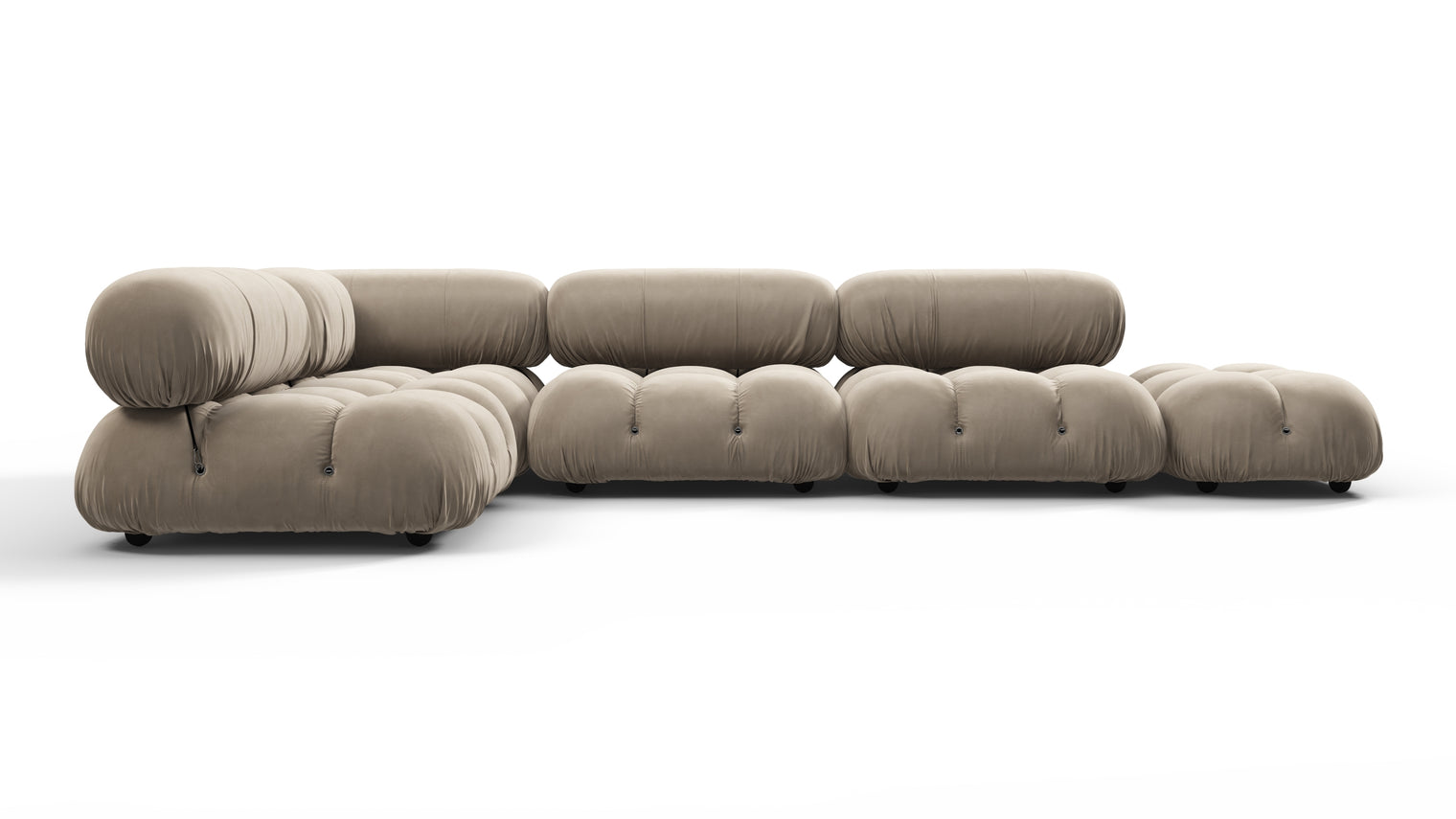 STYLISH SECTIONAL | With the Belia’s sectional design, you can create a sofa that suits your space. The soft curves of each carefully crafted cushion create a luxurious and comfortable seat for the ultimate in stylish comfort.
