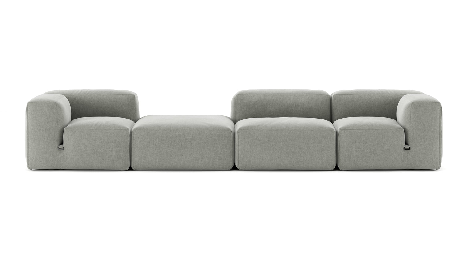 A Modern Invitation | The Le Mura Sectional exudes a modern yet inviting vibe with its soft, geometric shapes and neutral tones, seamlessly fitting into any design scheme. Its puffy design adds a touch of laid-back luxury to any room.
