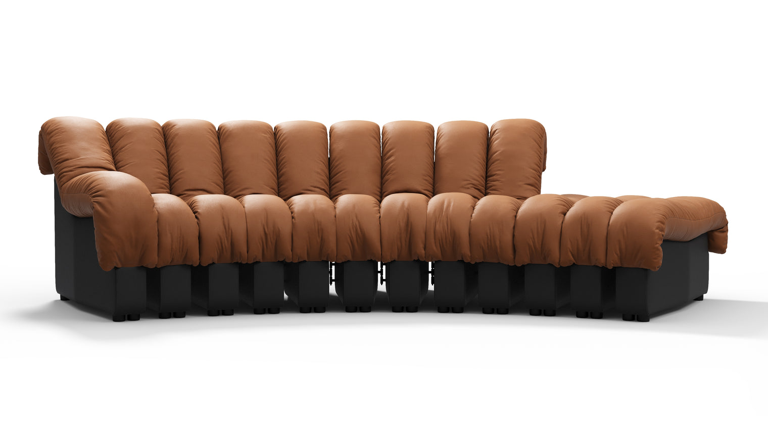 Chic Sectional | Introducing the DS 600 Sofa, an icon of avant-garde design and a true testament to the visionary design. Inspired by designs of the 1970s, this sofa revolutionizes the concept of modular seating, pushing boundaries and redefining the possibilities of contemporary furniture.
