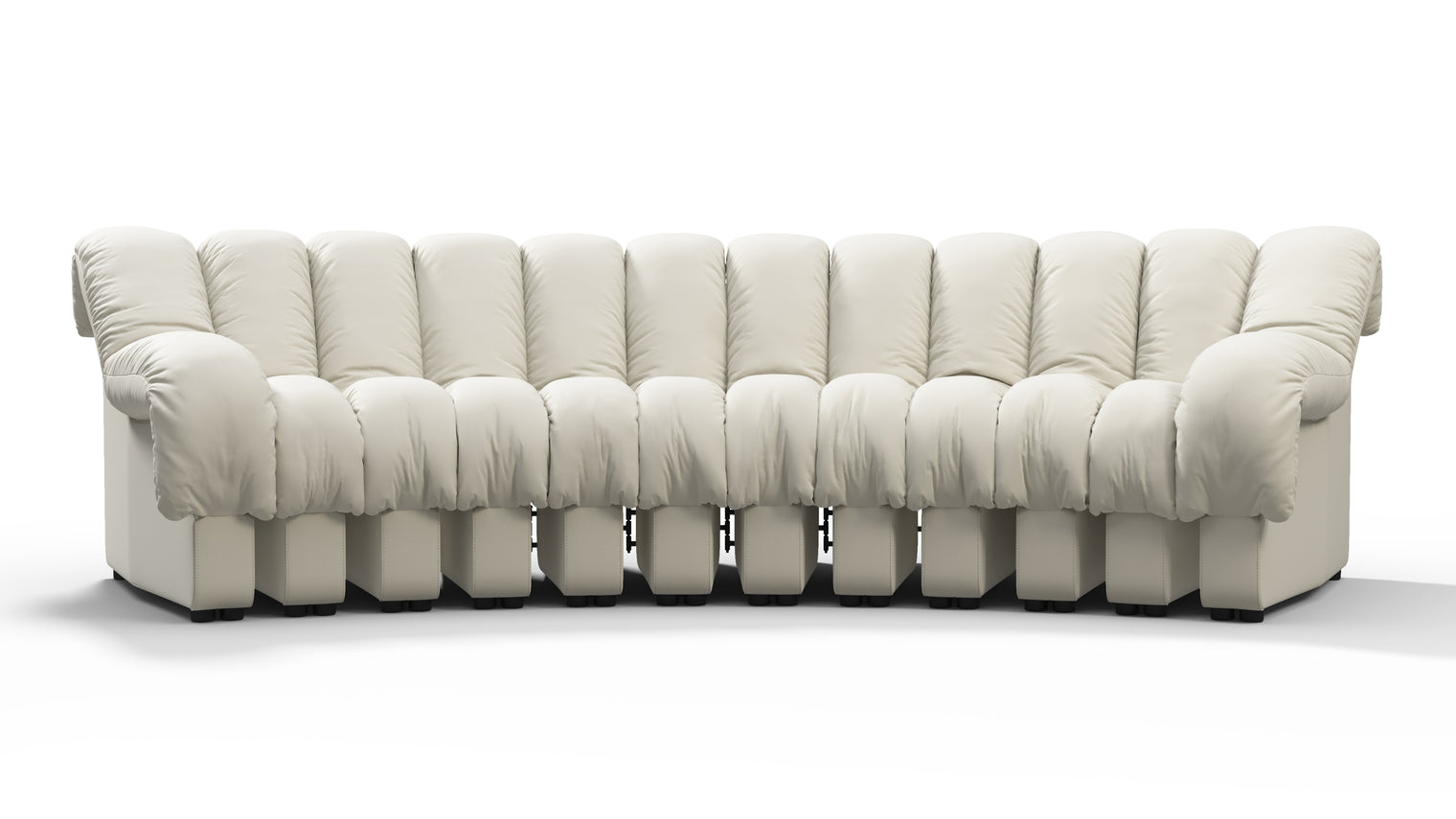 Chic Sectional | Introducing the DS 600 Sofa, an icon of avant-garde design and a true testament to the visionary design. Inspired by designs of the 1970s, this sofa revolutionizes the concept of modular seating, pushing boundaries and redefining the possibilities of contemporary furniture.
