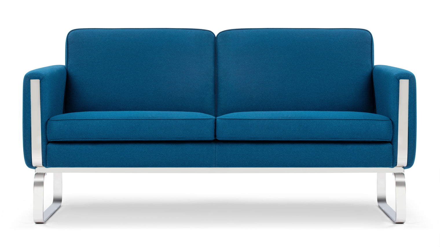 CH101 - CH101 Two Seater Sofa, Indigo Blue Wool