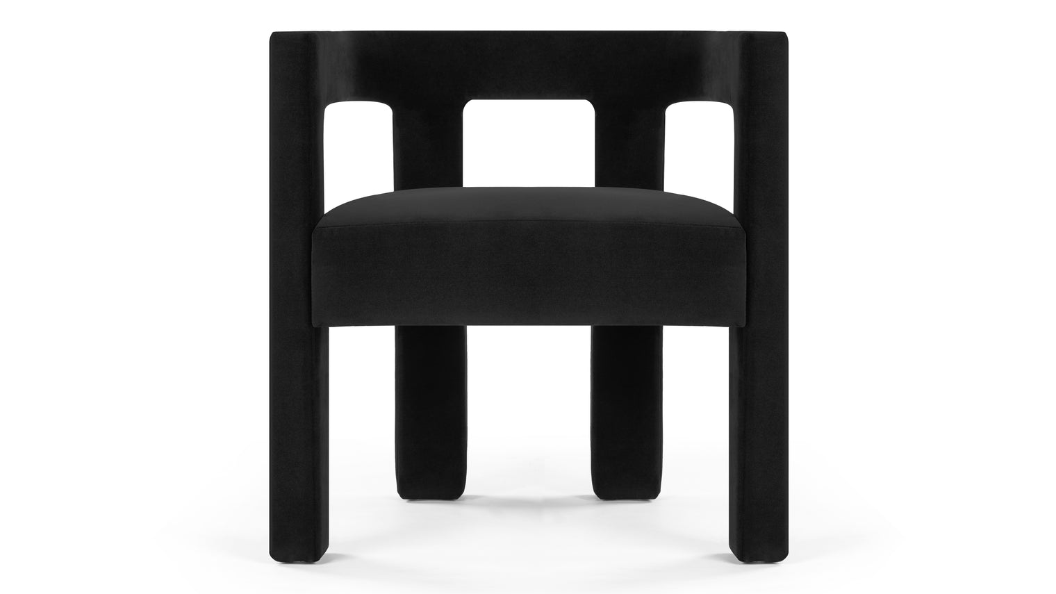 Tala - Tala Armchair, Jet Black Velvet