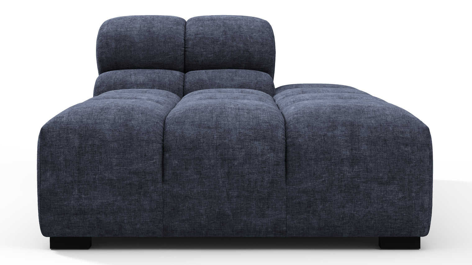 Tufted - Tufted Module, Right Chaise, Armless, Indigo Blue Chenille
