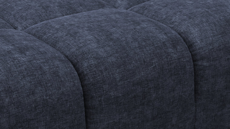 Tufted - Tufted Module, Right Chaise, Armless, Indigo Blue Chenille
