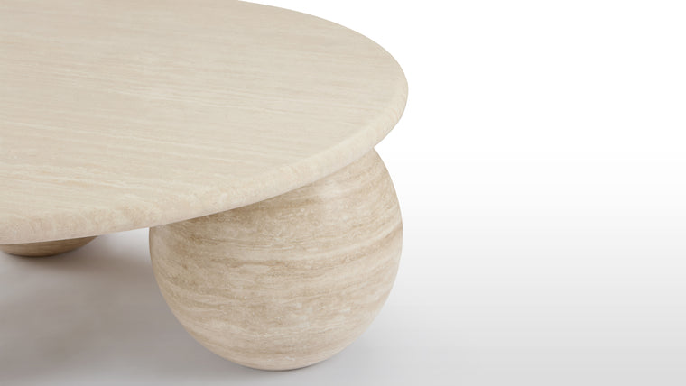 Contemporary Curves | Beyond its striking design, the Mya Coffee Table offers functionality and practicality. The round tabletop provides ample space for displaying decor, hosting gatherings, or simply resting beverages. The sturdy construction ensures stability and durability, while the smooth surface is easy to maintain.
