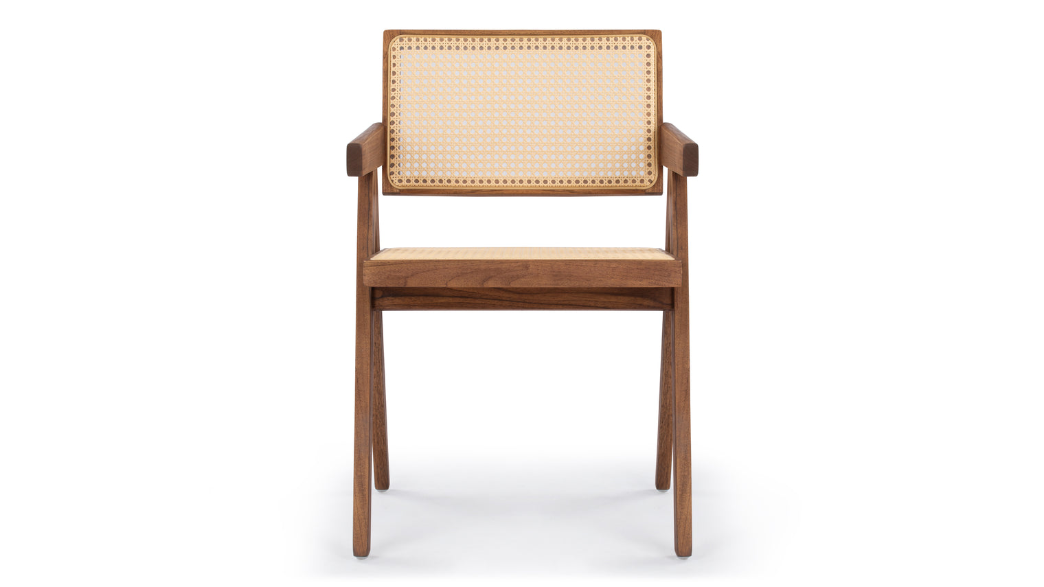 Jeanneret Outdoor - Jeanneret Outdoor Armchair, Walnut Stained Teak