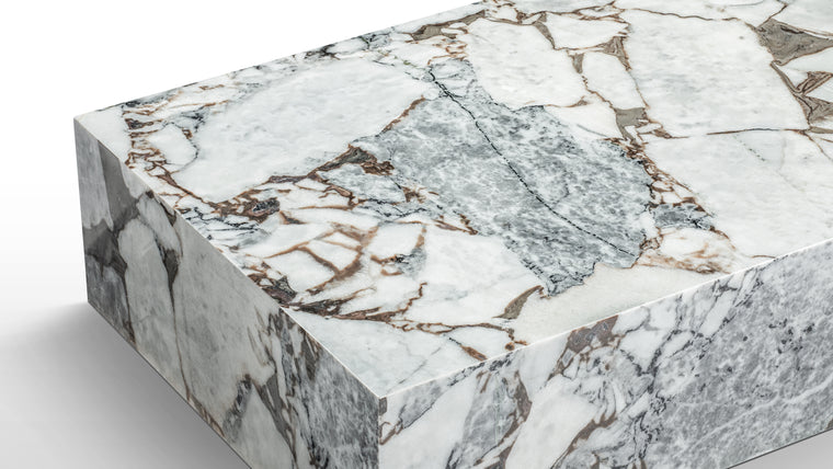 Luxe Marble | Thanks to the timeless appeal and refined aesthetic of natural marble, the Plinth is at home in both contemporary and heritage spaces. Allow this striking piece to become the focal point of your space, and the most stylish place to rest your glass and favorite coffee table books.
