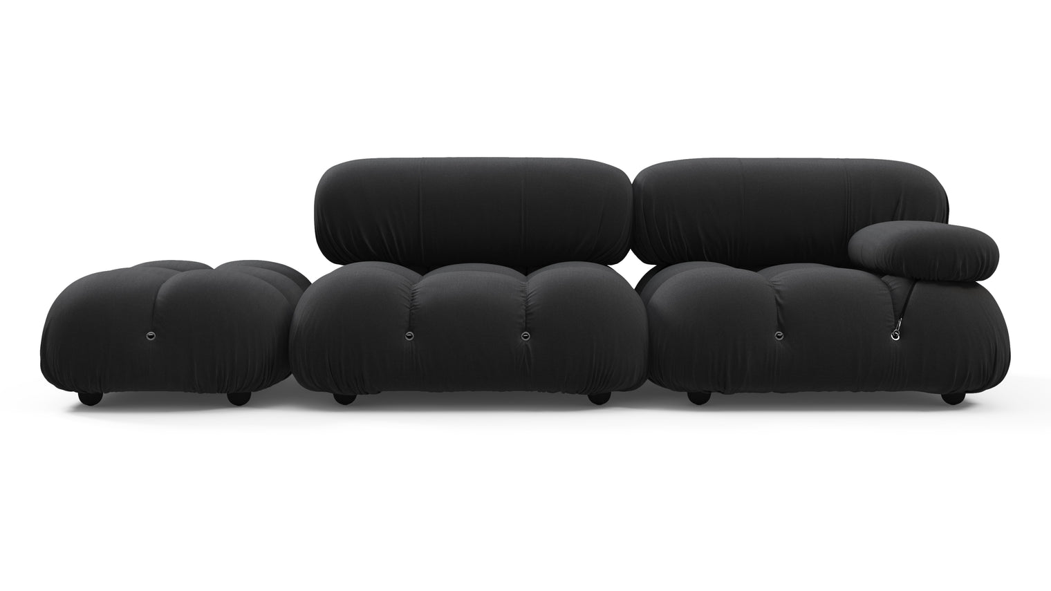 STYLISH OUTDOOR SECTIONAL | The Bellini’s sectional design allows you to craft a seating arrangement that perfectly complements your outdoor space. The soft, inviting curves of its cushions provide both style and ultimate comfort for al fresco lounging
