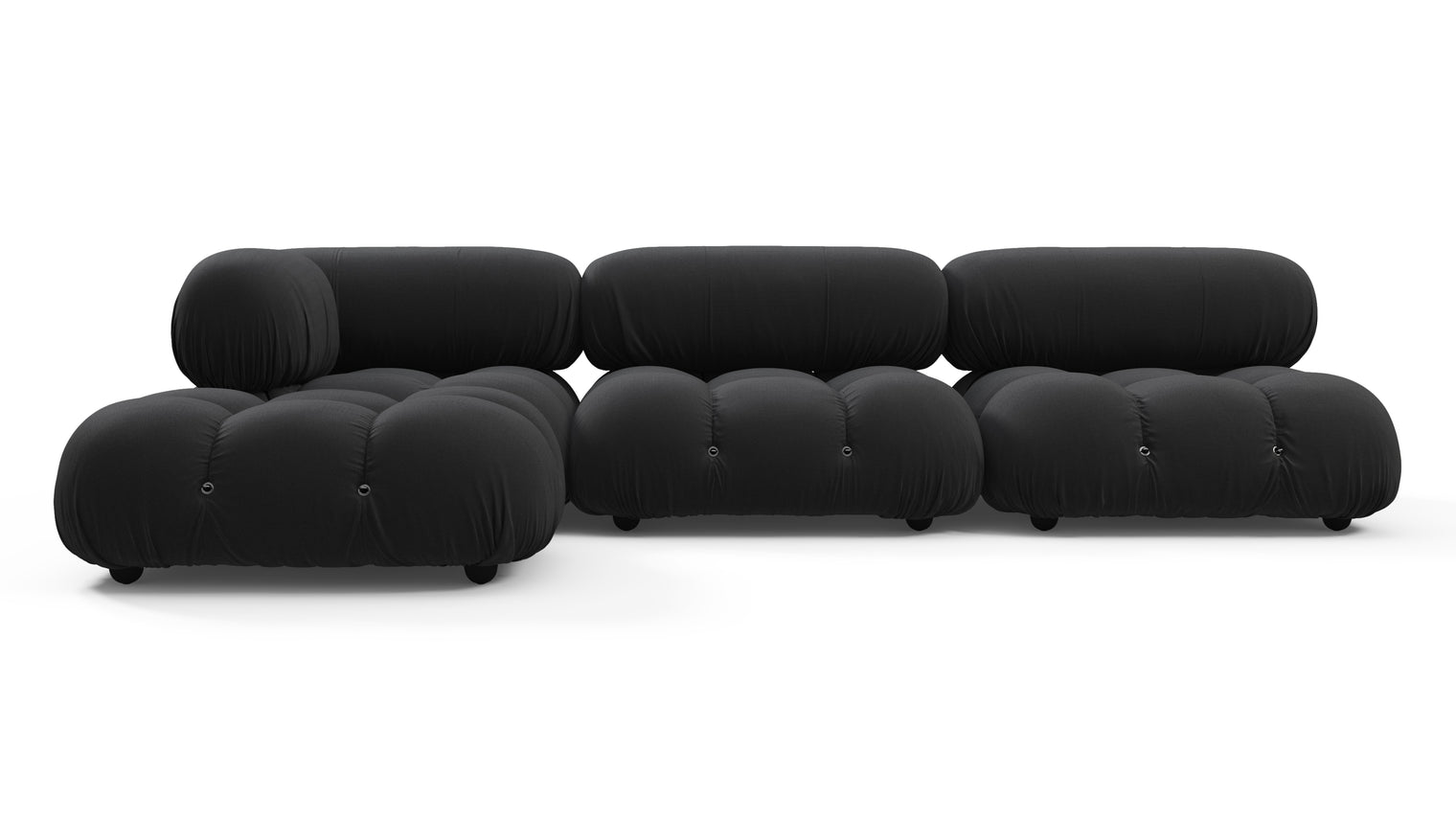 STYLISH OUTDOOR SECTIONAL | The Bellini’s sectional design allows you to craft a seating arrangement that perfectly complements your outdoor space. The soft, inviting curves of its cushions provide both style and ultimate comfort for al fresco lounging
