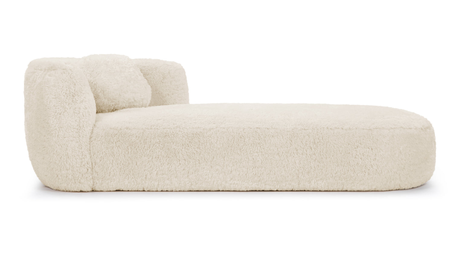 Dienne - Dienne Daybed, White Long Hair Sherpa