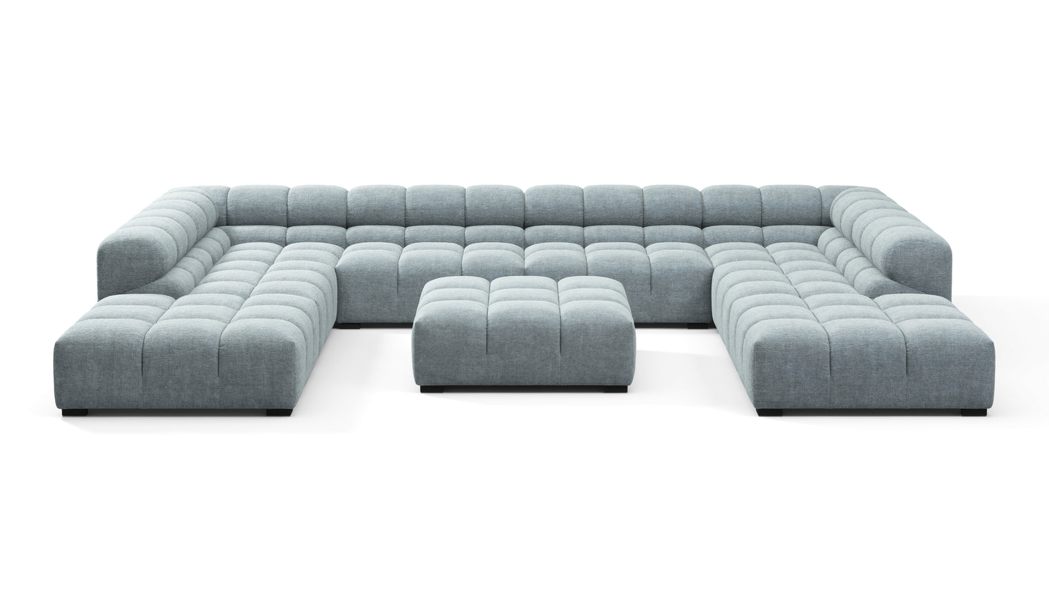 MODULAR MASTERPIECE | A modern take on 70s design, this cloud-like sectional is all about leisurely lounging. Its relaxed, playful aesthetic is adored around the world.
