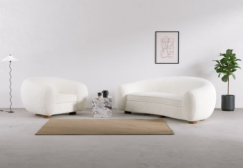 Snow Sofa - Snow Sofa, Snow White Sherpa