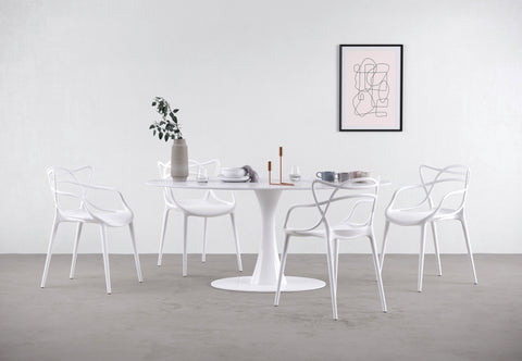 Aarhus - Aarhus Oval Dining Table, Calacatta Marble, 67