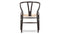 Wish - Wish Chair, Black with Natural Seat