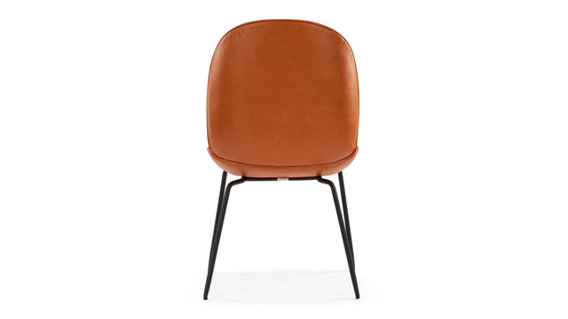 Fossil - Fossil Side Chair, Caramel Premium Leather