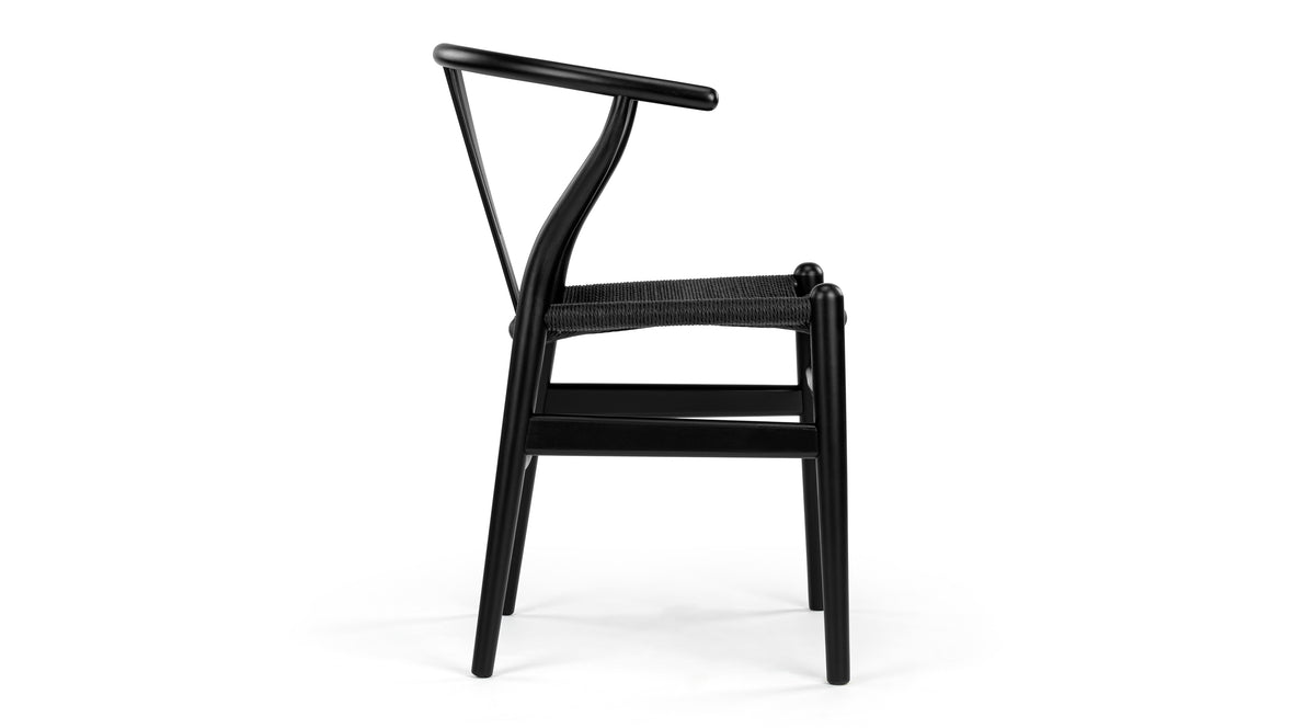 Wish - Wish Chair, Black with Black Seat