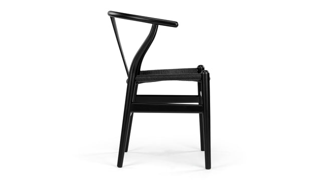 Wish - Wish Chair, Black with Black Seat