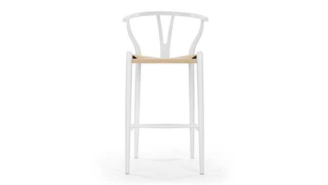 Wish - Wish Bar Stool, White, 29.5