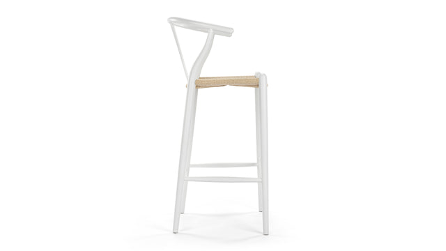 Wish - Wish Bar Stool, White, 29.5