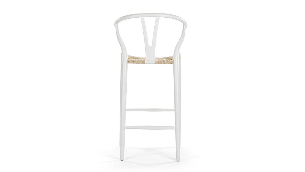 Wish - Wish Bar Stool, White, 29.5