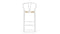 Wish - Wish Bar Stool, White, 29.5