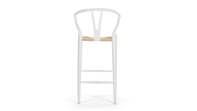 Wish - Wish Bar Stool, White, 29.5