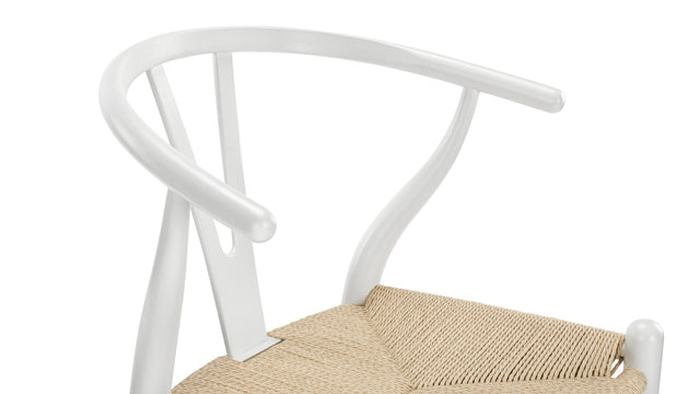 Wish - Wish Bar Stool, White, 29.5