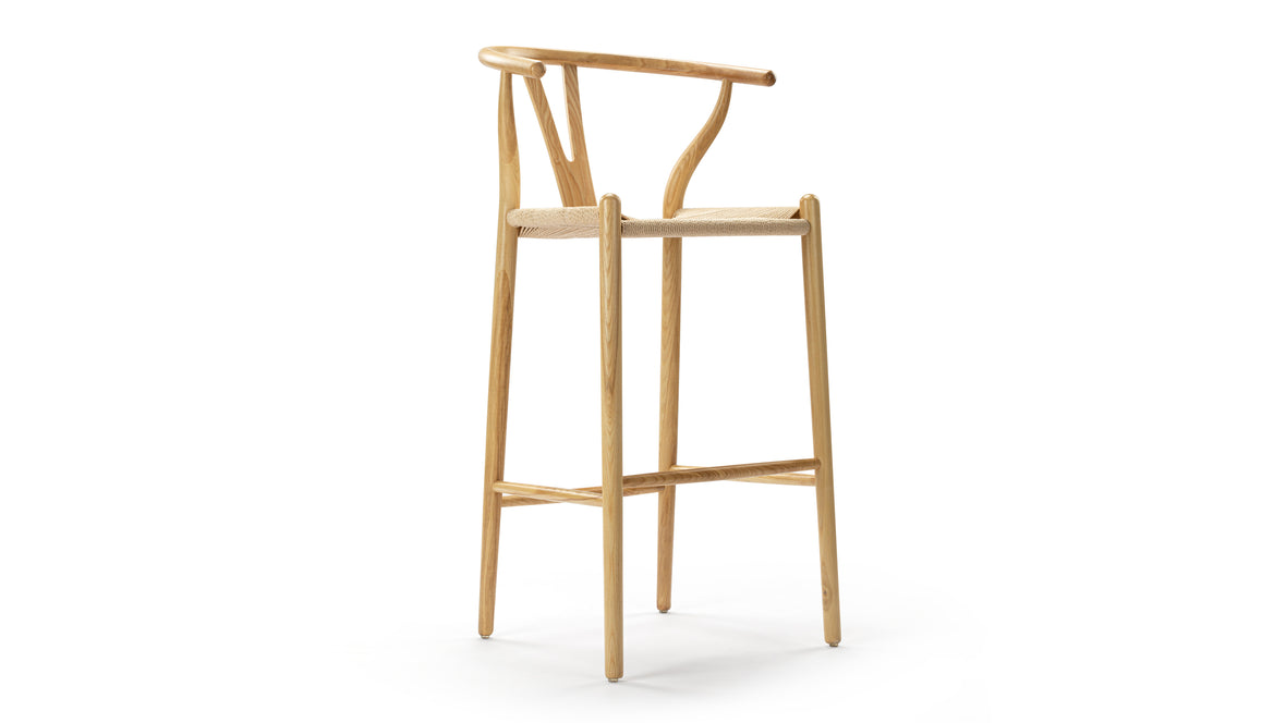 Wish - Wish Bar Stool, Ash, 29.5