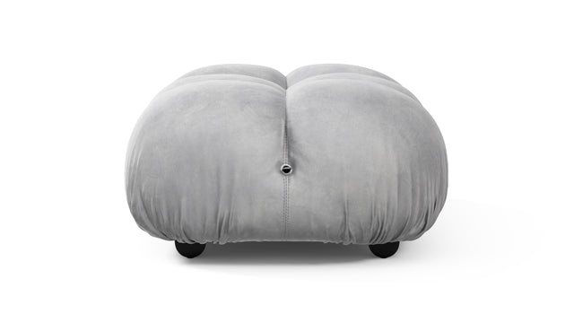 Bellini Ottoman - Mario Bellini Ottoman, Light Gray Velvet