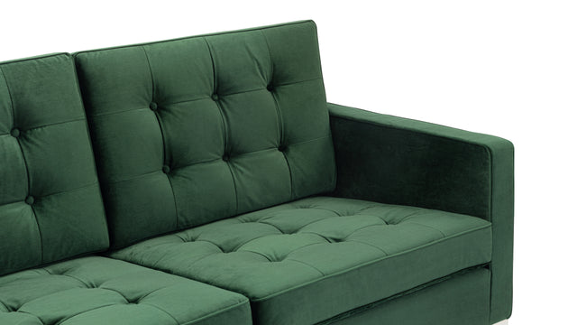 Florence - Florence Two Seater Sofa, Emerald Green Velvet
