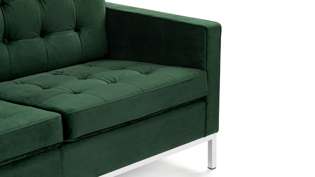 Florence - Florence Three Seater Sofa, Emerald Green Velvet