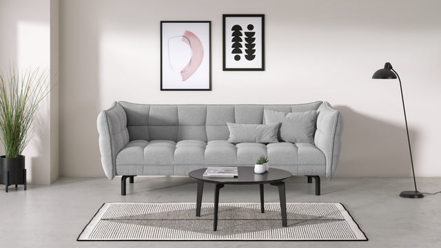 Husk - Husk Sofa, Light Gray Wool