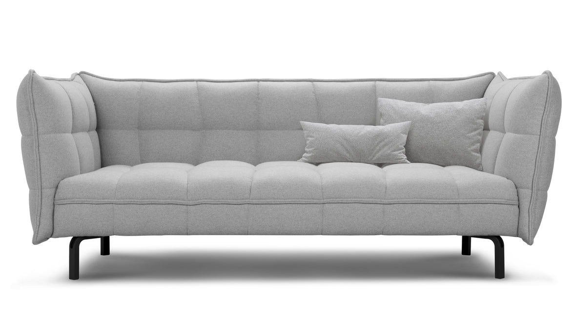 Husk - Husk Sofa, Light Gray Wool