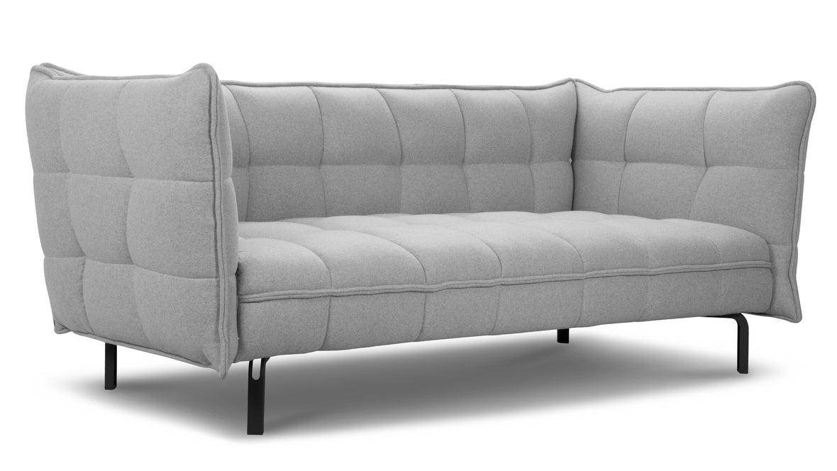 Husk - Husk Sofa, Light Gray Wool