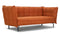 Husk - Husk Sofa, Burnt Orange Wool