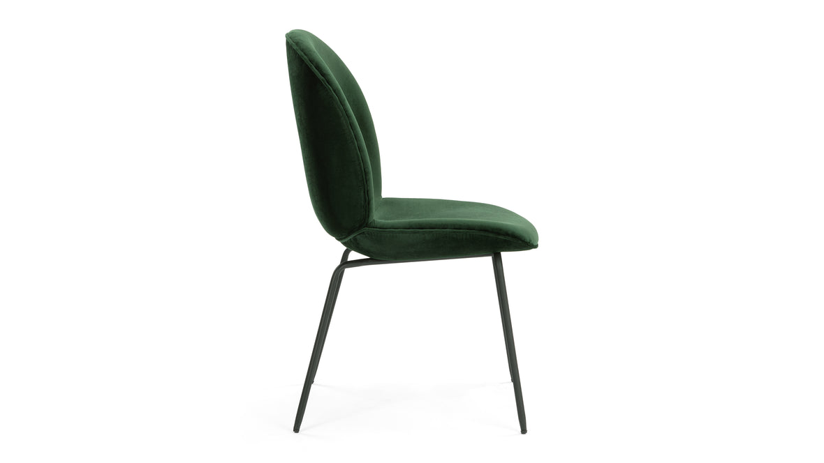 Fossil - Fossil Side Chair, Teal Velvet